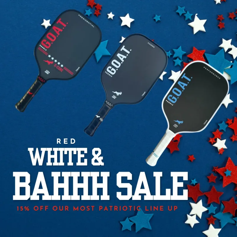 USA GOAT Pack — Red, White & BAHHH Pickleball Paddle Bundle