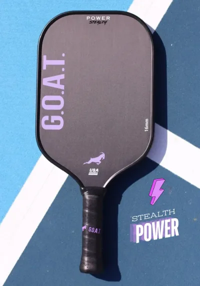 G.O.A.T. Paddle Power Stealth Pickleball Bomber Set