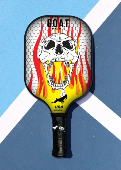 G.O.A.T. Paddle Fuego Skull Pickleball Paddle